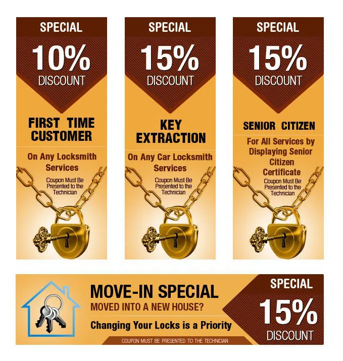 Super Locksmith Service Chicago, IL 312-288-7592 - coupon1-set-four